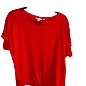 Chico's Bright Red Short Sleeve Tee